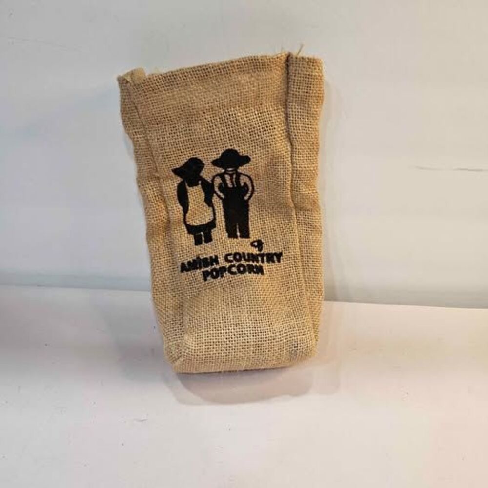 Amish Country Popcorn Burlap Bag